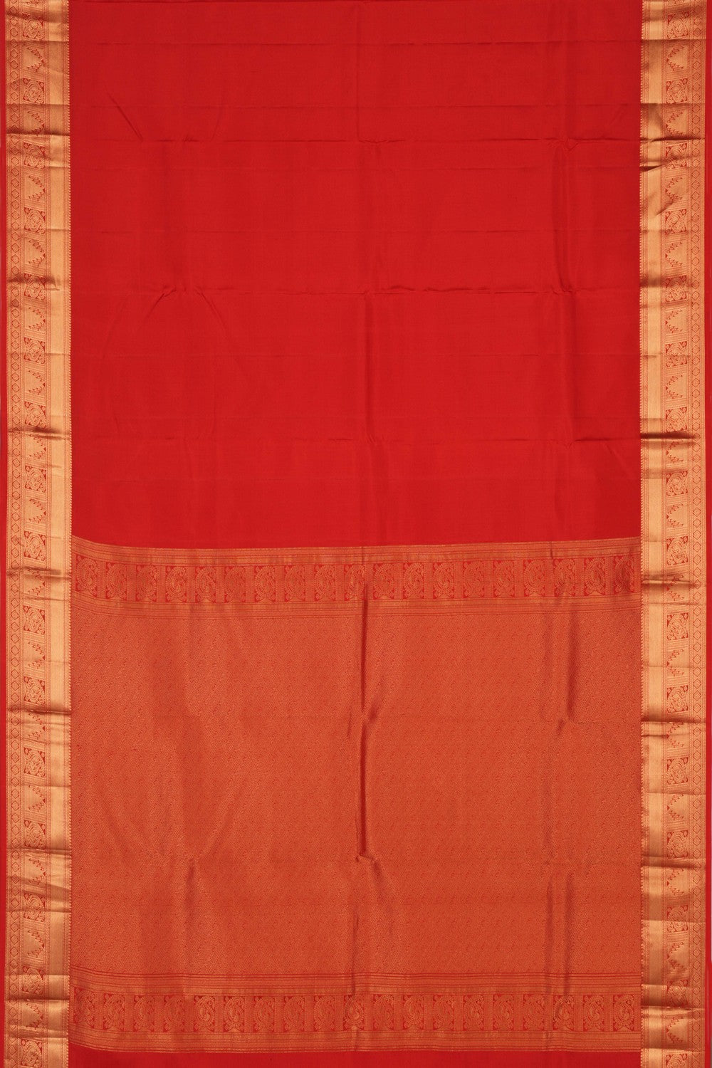 Image of South Silk Red Saree